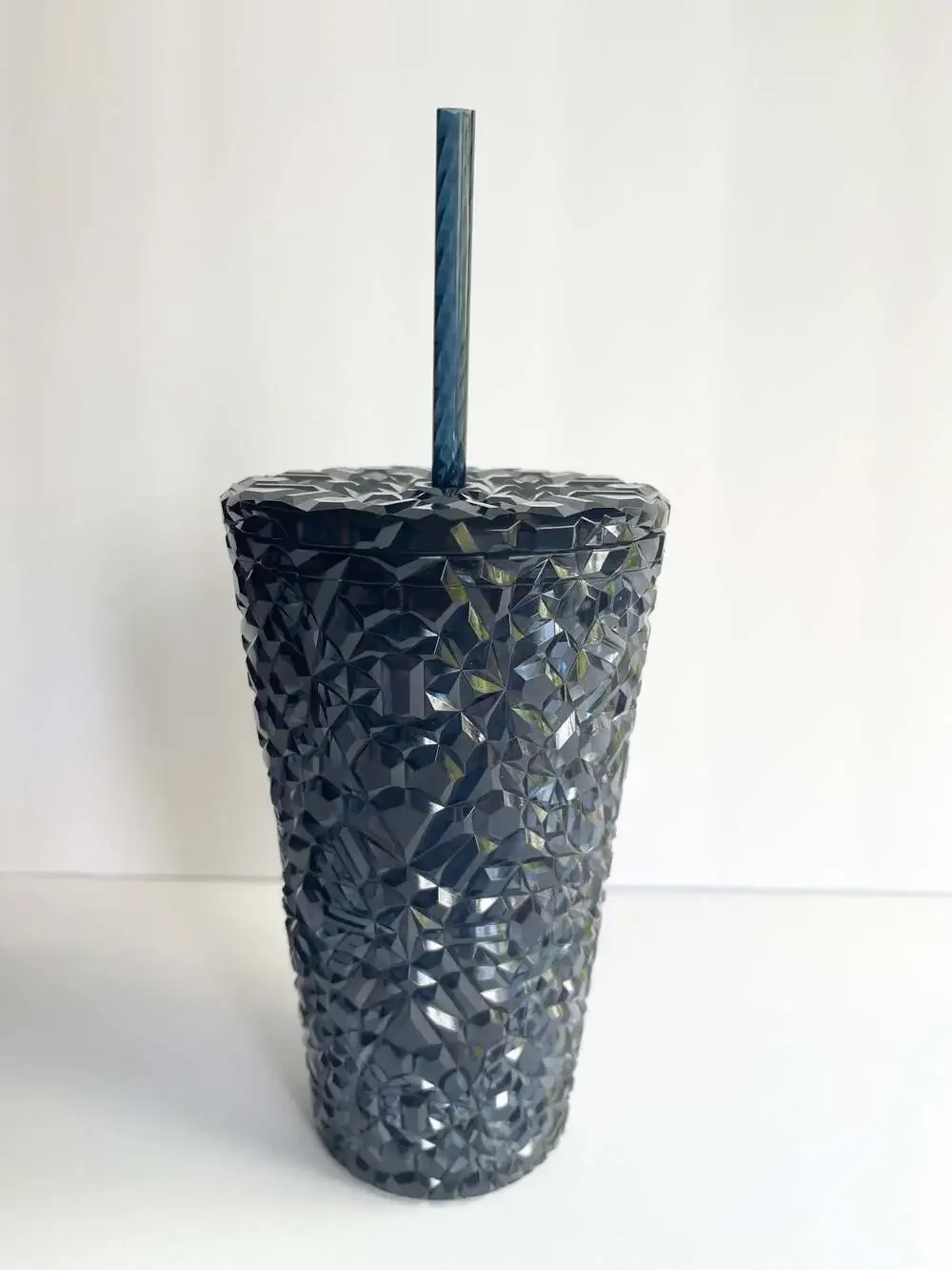 Starbucks Midnight Blue Iridescent Gem Venti Cold Cup with Lid and Straw